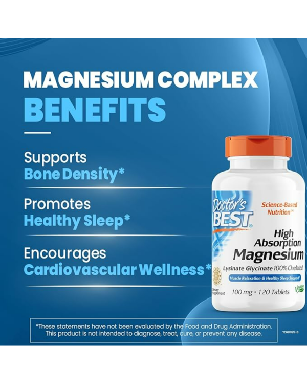 DOCTOR'S BEST High Absorption Magnesium Glycinate - Image 3