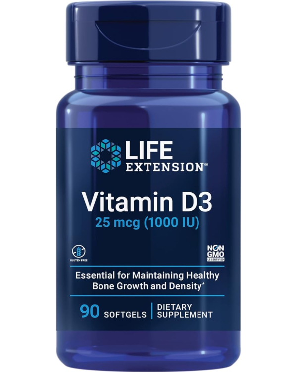 LIFE EXTENSION Vitamin D3 25 mcg (1,000 IU)