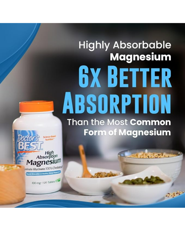 DOCTOR'S BEST High Absorption Magnesium Glycinate - Image 4