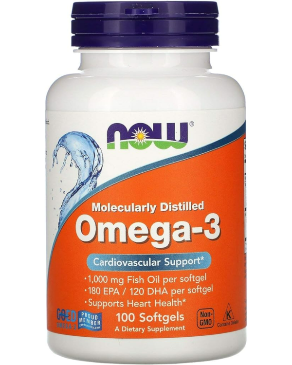 NOW FOODS Omega-3 Fish Oil 180 EPA / 120 DHA